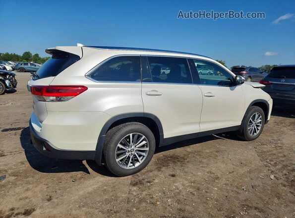 5TDJZRFH2KS595476 2019 TOYOTA HIGHLANDER White Задня права чверть