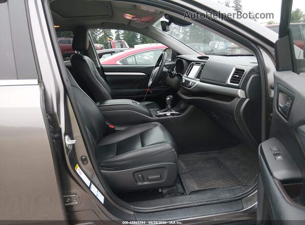 5TDJZRFH2KS932552 2019 TOYOTA HIGHLANDER Gray Սալոնի դիմացի տեսք