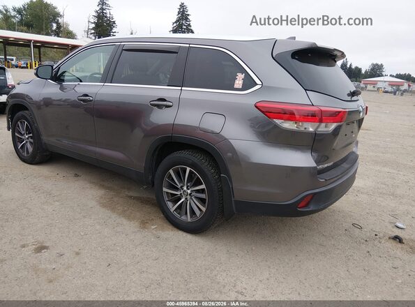 5TDJZRFH2KS932552 2019 TOYOTA HIGHLANDER Gray Հետևի ձախ