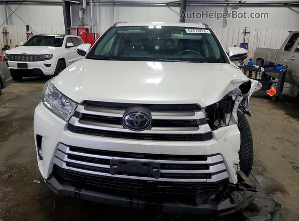 5TDJZRFH2KS993920 2019 TOYOTA HIGHLANDER White Вид спереду