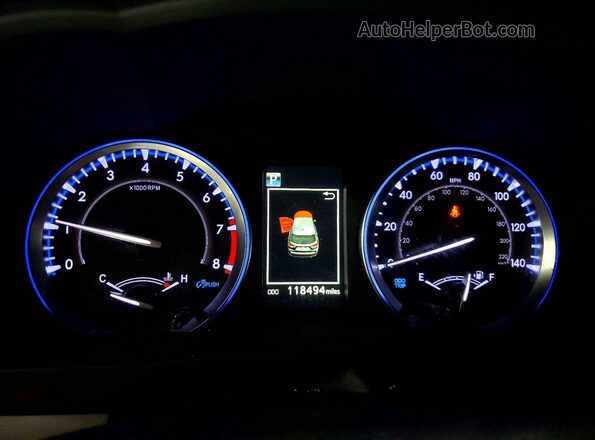 5TDJZRFH2KS993920 2019 TOYOTA HIGHLANDER White Вид щитка приладів