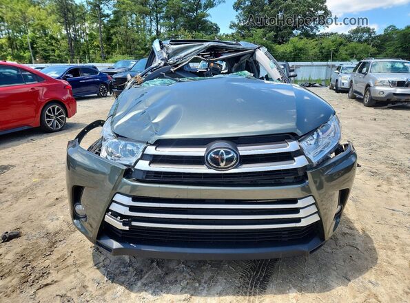 5TDJZRFH3HS371741 2017 TOYOTA HIGHLANDER Green Widok z przodu