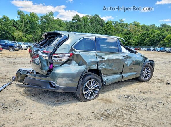 5TDJZRFH3HS371741 2017 TOYOTA HIGHLANDER Green Tył prawy