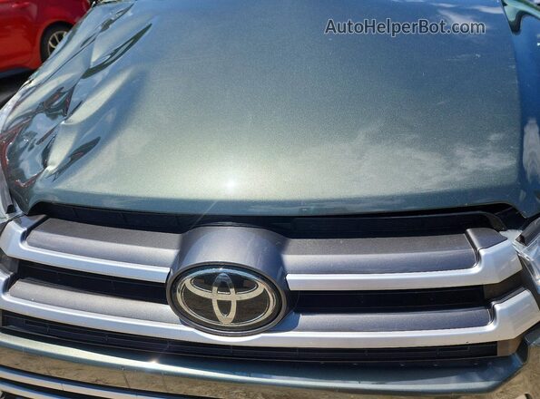 5TDJZRFH3HS371741 2017 TOYOTA HIGHLANDER Green Widok komory silnika