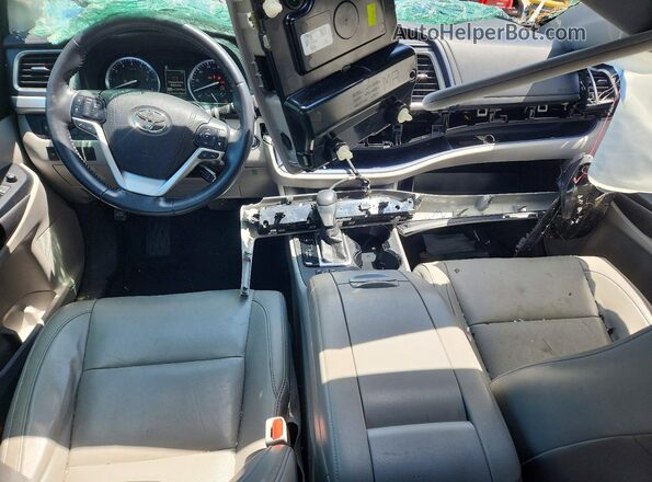 5TDJZRFH3HS371741 2017 TOYOTA HIGHLANDER Green Widok deski rozdzielczej