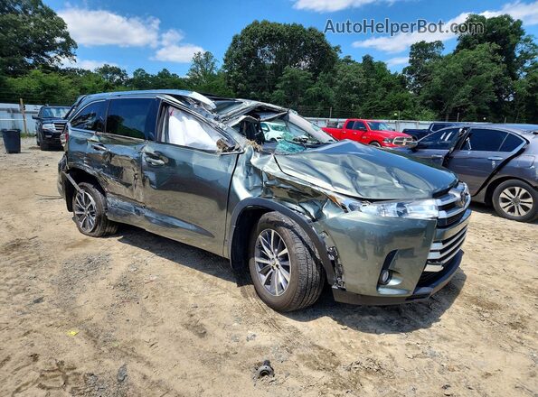 5TDJZRFH3HS371741 2017 TOYOTA HIGHLANDER Green Przód prawy