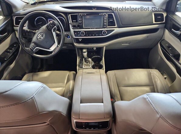 5TDJZRFH3HS395831 2017 TOYOTA HIGHLANDER Silver Widok deski rozdzielczej
