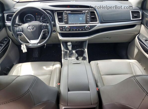 5TDJZRFH3HS401398 2017 TOYOTA HIGHLANDER Silver Dashboard view