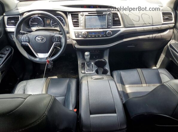 5TDJZRFH3HS407394 2017 TOYOTA HIGHLANDER Black Vista del salpicadero