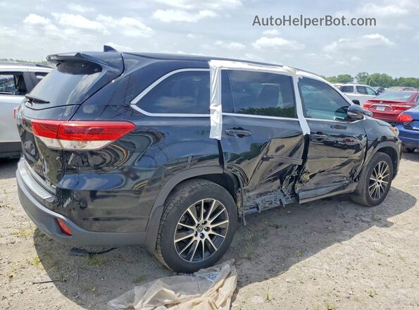 5TDJZRFH3HS407394 2017 TOYOTA HIGHLANDER Black Trasero derecho