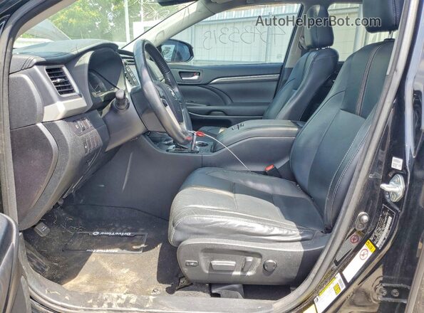 5TDJZRFH3HS407394 2017 TOYOTA HIGHLANDER Black Vista interior delantera