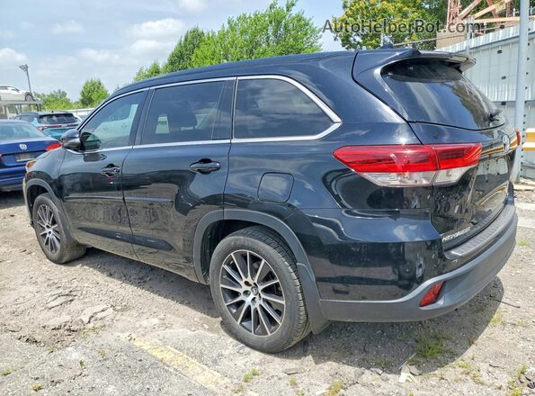 5TDJZRFH3HS407394 2017 TOYOTA HIGHLANDER Black Trasero izquierdo