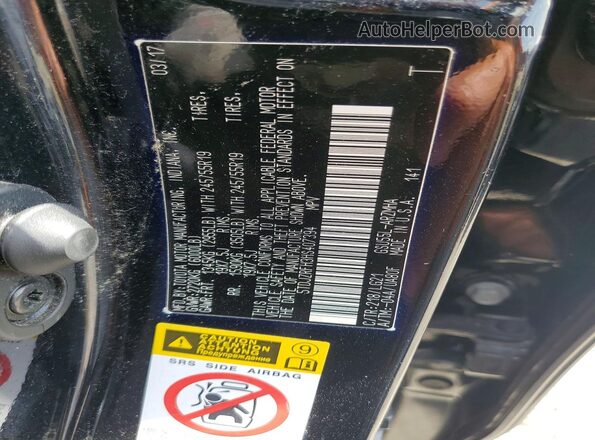 5TDJZRFH3HS407394 2017 TOYOTA HIGHLANDER Black Vista de la etiqueta del VIN