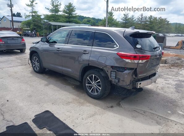 5TDJZRFH3HS411106 2017 TOYOTA HIGHLANDER Gray უკანა მარცხენა