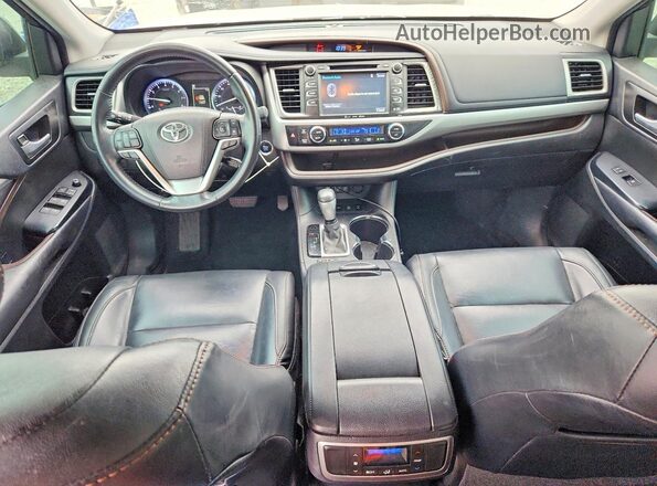 5TDJZRFH3HS432697 2017 TOYOTA HIGHLANDER Серый Вид панели приборов
