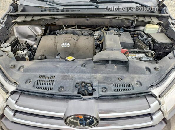 5TDJZRFH3HS432697 2017 TOYOTA HIGHLANDER Серый Вид подкапотного пространства