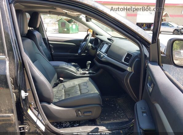 5TDJZRFH3JS836931 2018 TOYOTA HIGHLANDER Black Vista interior delantera