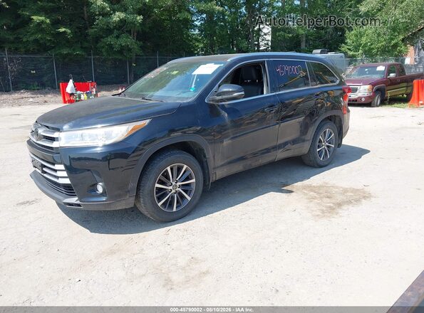 5TDJZRFH3JS836931 2018 TOYOTA HIGHLANDER Black Vista tres cuartos delantera izquierda