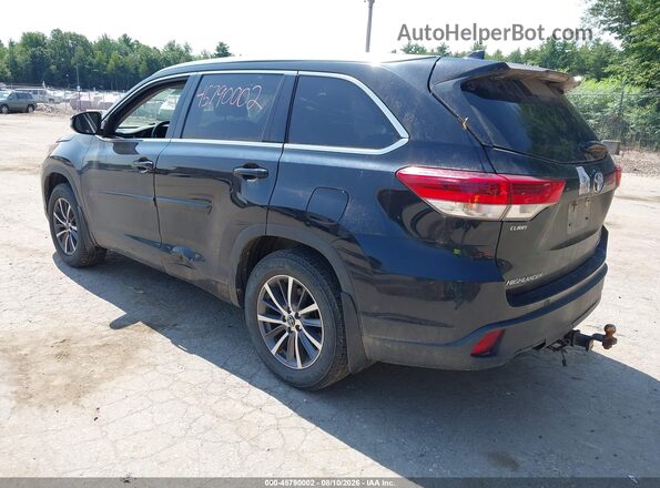 5TDJZRFH3JS836931 2018 TOYOTA HIGHLANDER Black Trasero izquierdo