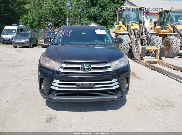 5TDJZRFH3JS836931 2018 TOYOTA HIGHLANDER Black Vista del cuadro de instrumentos