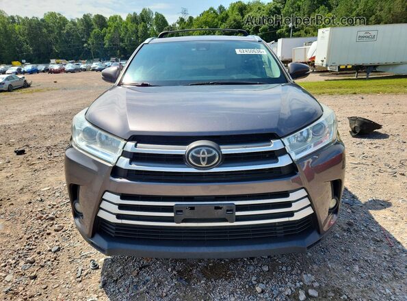 5TDJZRFH3KS575558 2019 TOYOTA HIGHLANDER Gray Widok z przodu
