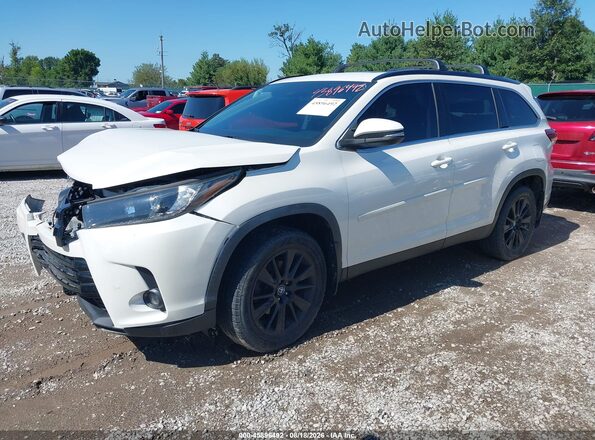 5TDJZRFH3KS598841 2019 TOYOTA HIGHLANDER White Передня ліва чверть