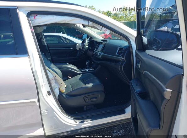 5TDJZRFH3KS598841 2019 TOYOTA HIGHLANDER White Вид салону спереду