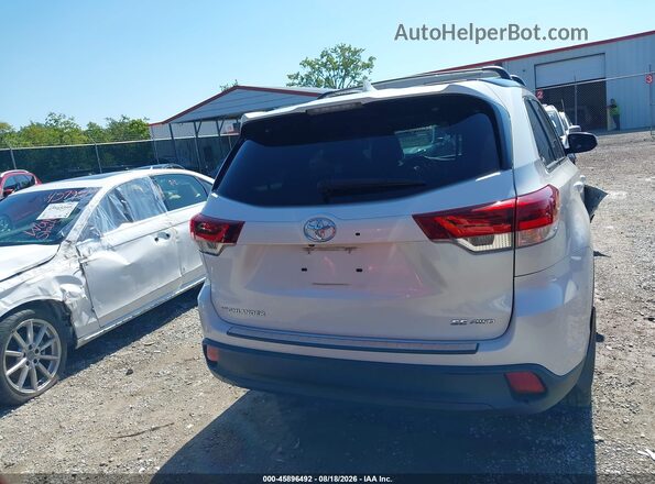 5TDJZRFH3KS598841 2019 TOYOTA HIGHLANDER White 