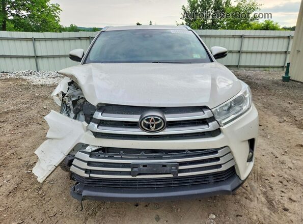 5TDJZRFH3KS614875 2019 TOYOTA HIGHLANDER White Դիմացի տեսք