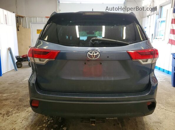 5TDJZRFH4HS376320 2017 TOYOTA HIGHLANDER Blue Հետևի տեսք