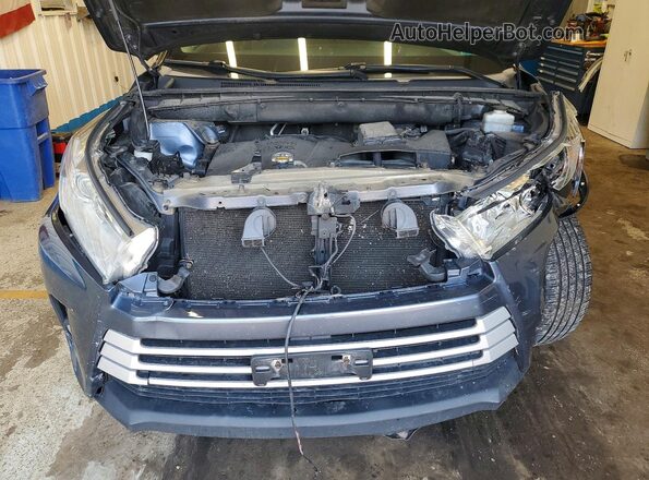 5TDJZRFH4HS376320 2017 TOYOTA HIGHLANDER Blue Շարժիչի բաժամունքի տեսք