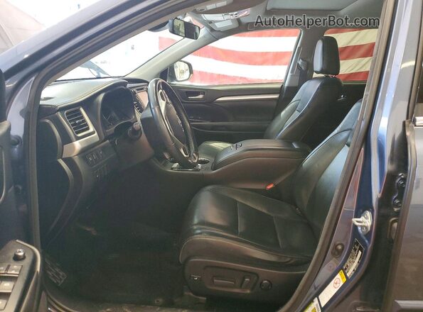 5TDJZRFH4HS376320 2017 TOYOTA HIGHLANDER Blue Սալոնի դիմացի տեսք
