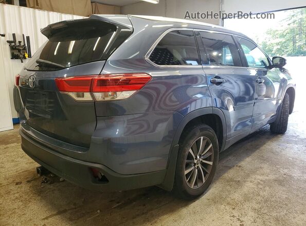 5TDJZRFH4HS376320 2017 TOYOTA HIGHLANDER Blue Հետևի աջ