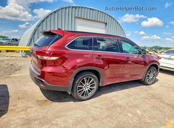 5TDJZRFH4HS456989 2017 TOYOTA HIGHLANDER Red Trasero derecho