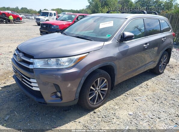 5TDJZRFH4HS466115 2017 TOYOTA HIGHLANDER Gray წინა მარცხენა ხედი სამი მეოთხედიდან