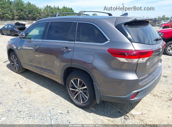 5TDJZRFH4HS466115 2017 TOYOTA HIGHLANDER Gray უკანა მარცხენა