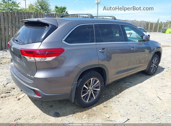 5TDJZRFH4HS466115 2017 TOYOTA HIGHLANDER Gray უკანა მარჯვენა