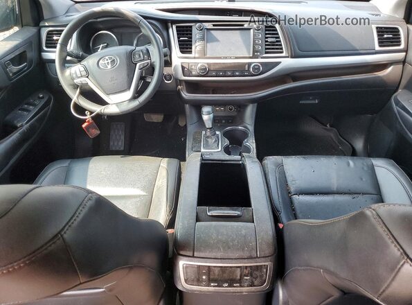 5TDJZRFH4KS737794 2019 TOYOTA HIGHLANDER Maroon Widok deski rozdzielczej