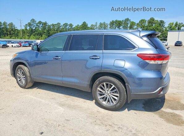 5TDJZRFH4KS920614 2019 TOYOTA HIGHLANDER Blue უკანა მარცხენა
