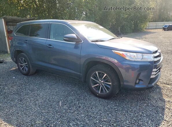 5TDJZRFH4KS954939 2019 TOYOTA HIGHLANDER Blue წინა მარჯვენა