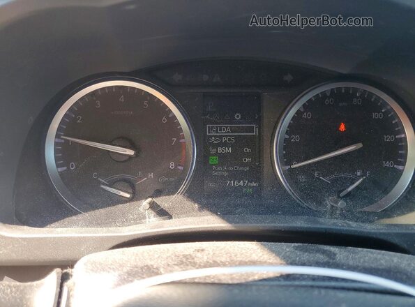 5TDJZRFH4KS954939 2019 TOYOTA HIGHLANDER Blue ხელსაწყოთა პანელის ხედი