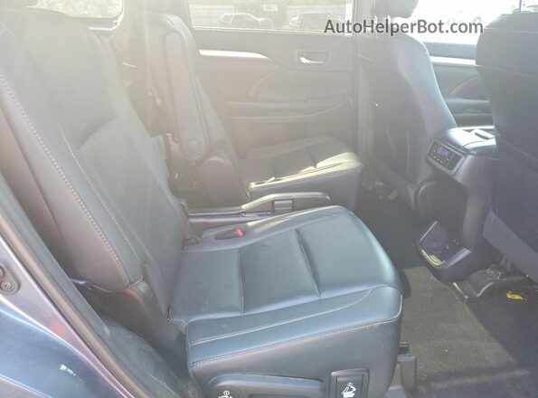 5TDJZRFH4KS954939 2019 TOYOTA HIGHLANDER Blue უკანა სალონის ხედი