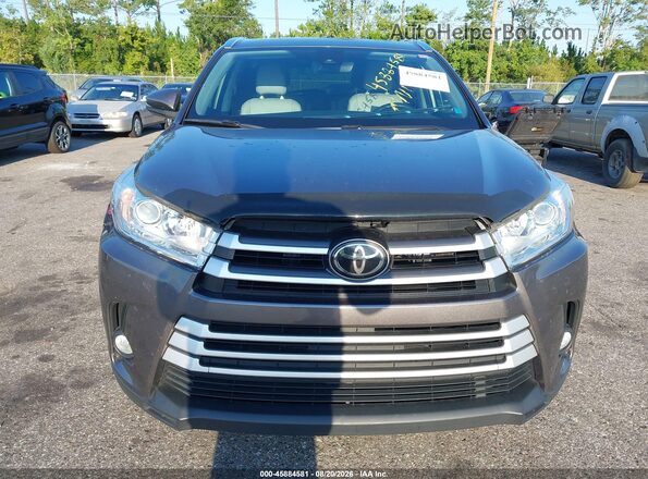 5TDJZRFH5HS408997 2017 TOYOTA HIGHLANDER Gray Widok zestawu wskaźników