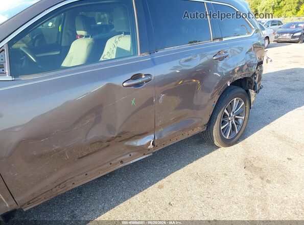 5TDJZRFH5HS408997 2017 TOYOTA HIGHLANDER Gray Widok z przodu