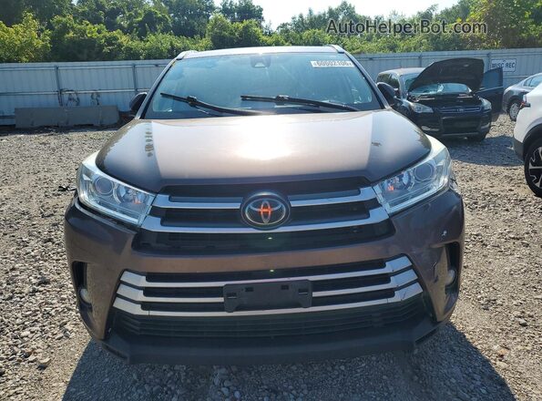 5TDJZRFH5JS845050 2018 TOYOTA HIGHLANDER Tan Widok z przodu