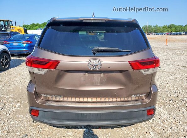 5TDJZRFH5JS845050 2018 TOYOTA HIGHLANDER Tan Widok z tyłu