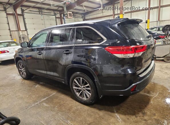 5TDJZRFH5JS884530 2018 TOYOTA HIGHLANDER Black Задня ліва чверть