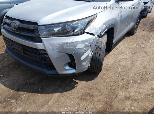 5TDJZRFH5KS585122 2019 TOYOTA HIGHLANDER Silver წინა ხედი