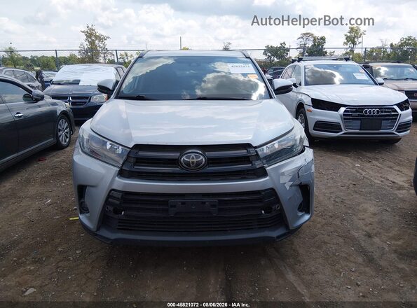 5TDJZRFH5KS585122 2019 TOYOTA HIGHLANDER Silver ხელსაწყოთა პანელის ხედი