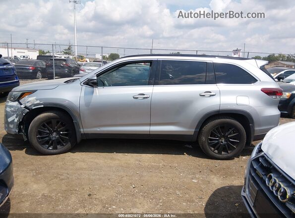 5TDJZRFH5KS585122 2019 TOYOTA HIGHLANDER Silver სალონის 360-გრადუსიანი ხედი